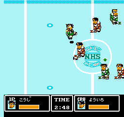 Ike Ike! Nekketsu Hockey Bu - Subette Koronde Dai Rantou (Japan) In game screenshot
